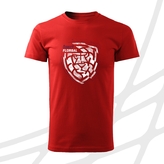 Tričko pánské distorted logo červené ČF